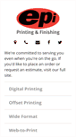 Mobile Screenshot of epiprinting.com